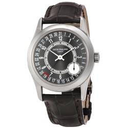 Pre-owned Patek Philippe Calatrava Grey Dial Men's Watch 6000G-010