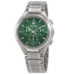 Curv Chronograph Quartz Green Dial Men's Watch 96A297