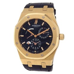 Pre-owned Audemars Piguet Royal Oak Power Reserve Silver Guilloche Dial Dial Men's Watch 26120BA.OO.D088CR.01