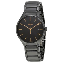 True Black Dial Ceramic Men's Watch R27238162