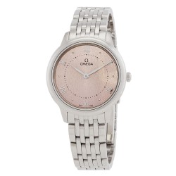 De Ville Quartz Rose Silvery Dial Ladies Watch 434.10.30.60.02.001