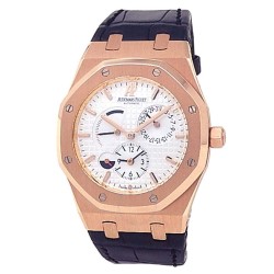Pre-owned Audemars Piguet Royal Oak White Guilloche Dial Men's Watch 26120OR.OO.D088CR.01