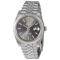 Datejust Dark Rhodium Dial Automatic Men's Jubilee Watch 126334RSJ