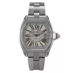 Pre-owned Cartier Roadster Automatic Silver Dial Men's Watch W62032X6
