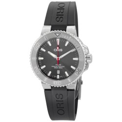 Aquis Automatic Grey Dial Men's Rubber Watch 01 733 7730 4153-07 4 24 63EB
