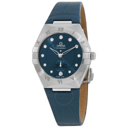 Constellation Automatic Chronometer Diamond Blue Dial Ladies Watch 131.13.34.20.53.001