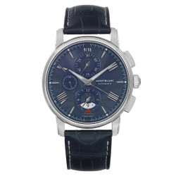 Pre-owned Montblanc 4810 Chronograph Automatic Blue Dial Men's Watch MB119961
