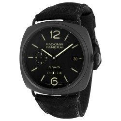 Pre-owned Panerai Radiomir 8 Days Brown Dial Men's Watch PAM00384