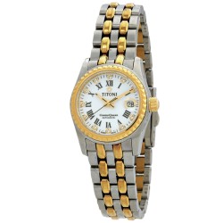 Cosmo Automatic White Dial Ladies Watch 729 SY-019