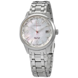 World Time Mother of Pearl Dial Ladies Watch FC8001-87D