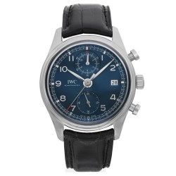Pre-owned IWC Classic Edition Laureus Chronograph Blue Dial Men's Watch IW390406