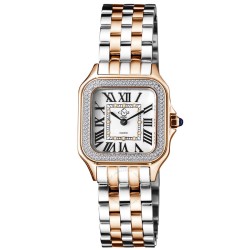 Milan Diamond Quartz White Dial Ladies Watch 12114B