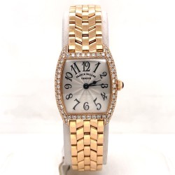 Pre-owned Franck Muller Cintree Curvex Quartz Diamond Silver Dial Ladies Watch 2251 QZ D