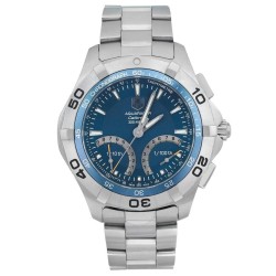 Pre-owned Tag Heuer Aquaracer Chronograph Blue Dial Men's Watch CAF7012.BA0815