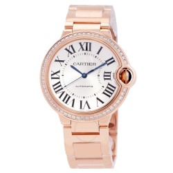 Ballon Bleu Automatic Diamond Silver Dial Ladies Watch WJBB0064