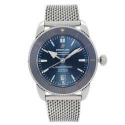 Pre-owned Breitling Superocean Heritage Automatic Chronometer Blue Dial Men's Watch AB2020161C1A1