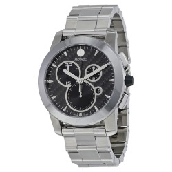Vizio Black Carbon Fiber Stainless Steel Men's Watch 0606551