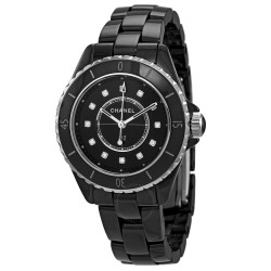 J12 Quartz Diamond Black Dial Ladies Watch H5701