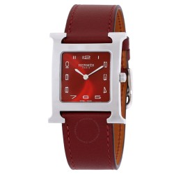 Heure H Quartz Rouge Dial Ladies Watch 044401WW00