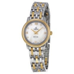 DeVille Prestige Mother of Pearl Diamond Dial Ladies Watch 42420246055001