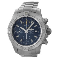 Pre-owned Breitling Avenger Chronograph Automatic Chronometer Blue Dial Men's Watch A13317