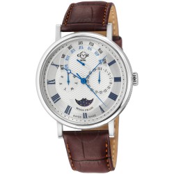 Maestro Quartz Moon Phase Silver Dial Men's Watch 43600