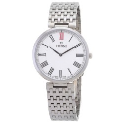 Slenderline Quartz Silver Dial Men's Watch TQ-52718-S-608