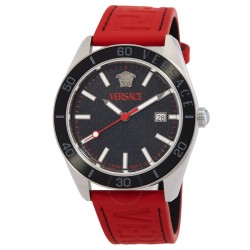 V-Dome Quartz Black Dial Men's Watch VE8E00124