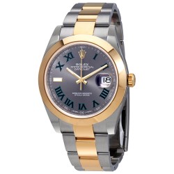 Datejust 41 Slate Dial Automatic Men's Steel and 18kt Yellow Gold Oyster Watch 126303GYRO