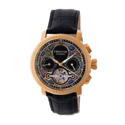 Aura Vitreous Enamel Semi-Skeleton Dial Men's Watch HR3503