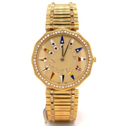Pre-owned Corum Admirals Cup Quartz Diamond Champagne Dial Unisex Watch 44810.65.V.67