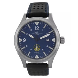 Pre-owned Ball Fireman B & O Rail Road Automatic Blue Dial Men's Watch NM2090C
