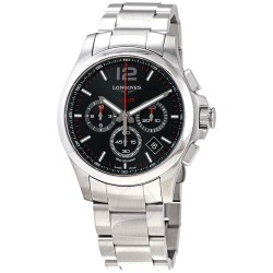 Conquest V.H.P. Perpetual Chronograph Quartz Black Dial Men's Watch L37174566