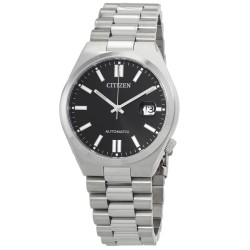 Tsuyosa Automatic Black Dial Men's Watch NJ0150-81E
