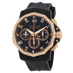Pre-owned Corum Admiral Cup Regatta Chronograph Black Dial Men's Watch 986.694.55/0371 CG12