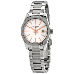 Conquest Classic Quartz Silver Dial Ladies Watch L2.286.4.72.6