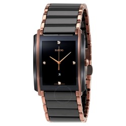 Integral L Black Dial Ceramic Diamond Men's Watch R20207712