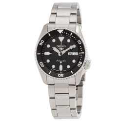 5 Sports Automatic Black Dial Unisex Watch SRPK29