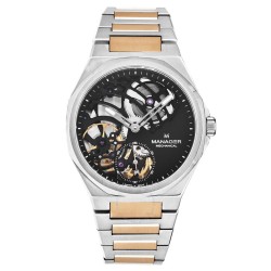 Revolution Manual Wind Black Dial Men's Watch MAN-RM-06-BM