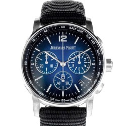 Pre-owned Audemars Piguet Code 11.59 Chronograph Automatic Blue Dial Men's Watch 26393BC.OO.A002KB.01