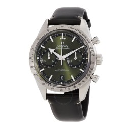 Pre-owned Omega Speedmaster Chronograph Green Dial Men's Watch 332.12.41.51.10.001