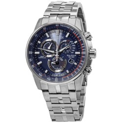 PCAT Perpetual Alarm World Time Chronograph Blue Dial Men's Watch CB5880-54L