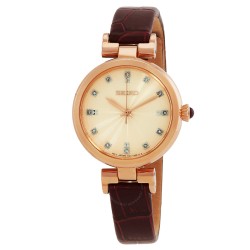 Dress Quartz Diamond Champagne Dial Ladies Watch SRZ548