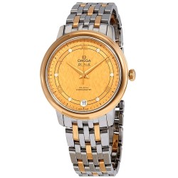De Ville Yellow Gold Diamond Dial Steel and 18kt Yellow Gold Ladies Watch 424.20.33.20.58.003