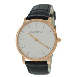 Pre-owned Girard Perregaux Perregaux Classique Elegance Hand Wind White Dial Men's Watch 47620-0-52-111
