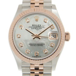 Datejust 31 Mother of Pearl Diamond Dial Automatic Ladies Steel and 18kt Everose Gold Jubilee Watch 278271MDJ