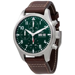 Pilot Chronograph 41 Automatic Green Dial Men's Watch IW388103