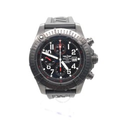 Pre-owned Breitling Super Avenger Chronograph Automatic Chronometer Black Dial Men's Watch M13370