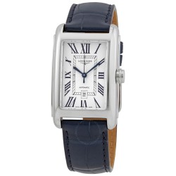 Automatic Silver Dial Blue Leather Men's Watch L5.757.4.71.9
