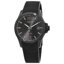 Conquest V.H.P. Quartz Black Dial Men's Watch L37262569
